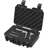 Cases & Skins: VEVOR Hard Pistol Cases with Pre-cut PU Foam, Waterproof & Dustproof Hard Gun Case for 1 Pistol, 12.59×9.01×4.4 in Lockable Pistol Case, Black