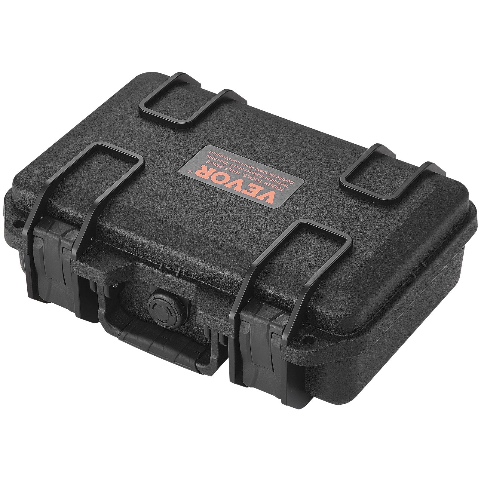 Cases & Skins: VEVOR Hard Pistol Cases with Pre-cut PU Foam, Waterproof & Dustproof Hard Gun Case for 1 Pistol, 12.59×9.01×4.4 in Lockable Pistol Case, Black