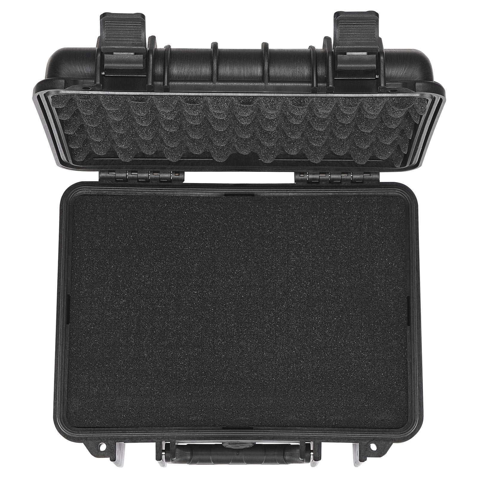 Storage Boxes: VEVOR Hard Pistol Cases with Pre-cut PU Foam, Waterproof & Dustproof Hard Gun Case for 2 Pistol, 14.1×11.5×7.6 in Lockable Pistol Case, Black