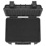 Storage Boxes: VEVOR Hard Pistol Cases with Pre-cut PU Foam, Waterproof & Dustproof Hard Gun Case for 2 Pistol, 14.1×11.5×7.6 in Lockable Pistol Case, Black