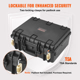 Storage Boxes: VEVOR Hard Pistol Cases with Pre-cut Lining Lockable Pistol Case for 5 Pistol