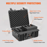 Storage Boxes: VEVOR Hard Pistol Cases with Pre-cut Lining Lockable Pistol Case for 5 Pistol