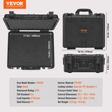 Storage Boxes: VEVOR Hard Pistol Cases with Pre-cut Lining Lockable Pistol Case for 5 Pistol