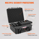 Storage Boxes: VEVOR Hard Pistol Cases with Pre-cut Lining Lockable Pistol Case for 6 Pistol