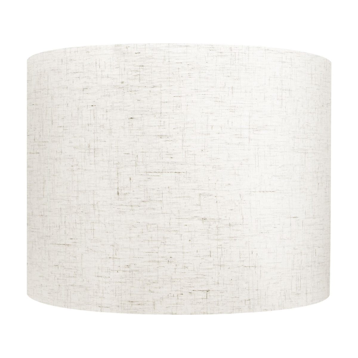 Drum Lamp Shade, 33 cm Top x 33 cm Bottom x 25 cm High, Medium Drum Linen Lampshade, Replacement Lamp Shade for Table Lamps Floor Lamps Pendant Lights, Easy Assembly Required (Light Linen)