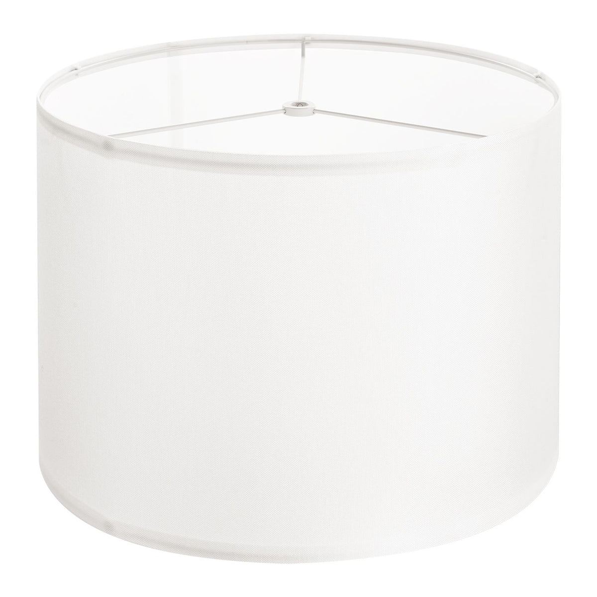 Drum Lamp Shade, 33 cm Top x 33 cm Bottom x 25 cm High, Medium Drum Linen Lampshade, Replacement Lamp Shade for Table Lamps Floor Lamps Pendant Lights, Easy Assembly Required (Off-white Linen)