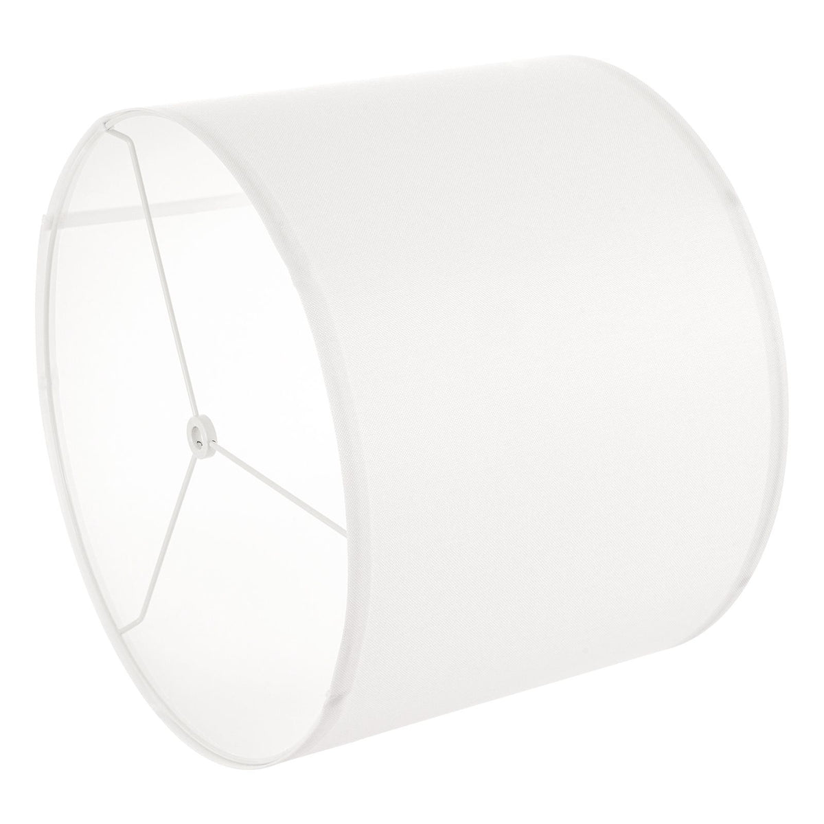 Drum Lamp Shade, 33 cm Top x 33 cm Bottom x 25 cm High, Medium Drum Linen Lampshade, Replacement Lamp Shade for Table Lamps Floor Lamps Pendant Lights, Easy Assembly Required (Off-white Linen)
