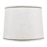 Table Lamps: VEVOR Lamp Shade 2 Set, 29 cm Top x 32 cm Bottom x 24.5 cm High (Spider Fitter), Medium Lampshade with Harp, Replacement Lamp Shade for Table & Floor Lamps Pendant Lights, Light Linen with Black Edge