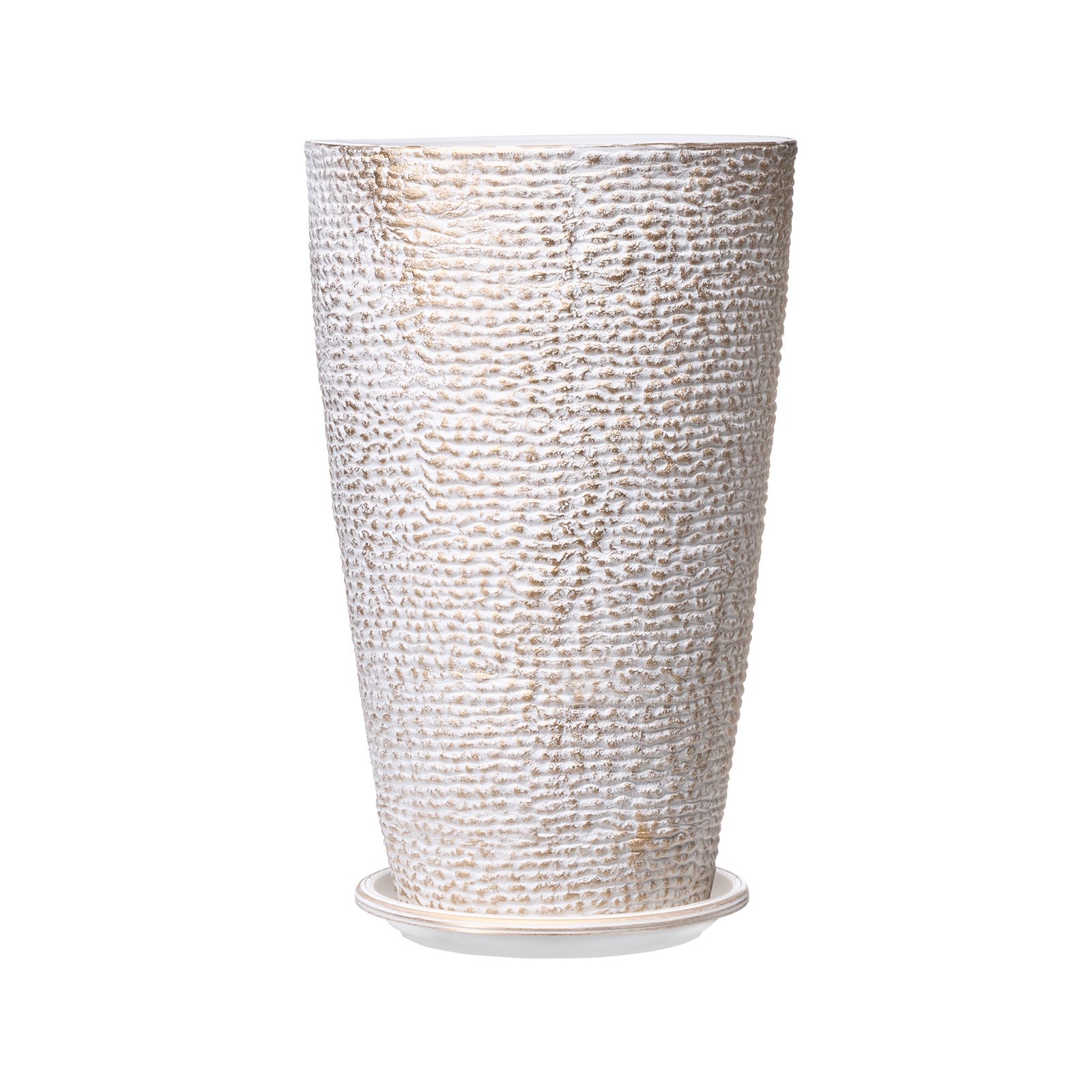 Artificial Flowers & Plants: VEVOR Tall Planter Set of 2 Round Tapered Plant Pots 53 cm for Outdoor Indoor