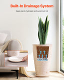Artificial Flowers & Plants: VEVOR Tall Planter Set of 2 Round Tapered Plant Pots 53 cm for Outdoor Indoor