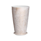 Artificial Flowers & Plants: VEVOR Tall Planter Set of 2 Round Tapered Plant Pots 53 cm for Outdoor Indoor
