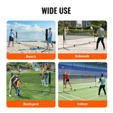 Outdoor Play Equipment: VEVOR Badminton Net, Height Adjustable Volleyball Net, 10ft Wide Foldable Pickleball Net, Portable Easy Setup Tennis Net Set with Poles, Stand and Carry Bag, for Kids Backyard Game Indoor Outdoor Use