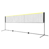 Outdoor Play Equipment: VEVOR Badminton Net, Height Adjustable Volleyball Net, 17ft Wide Foldable Pickleball Net, Portable Easy Setup Tennis Net Set with Poles, Stand and Carry Bag, for Kids Backyard Game Indoor Outdoor Use