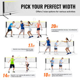 Outdoor Play Equipment: VEVOR 20ft Badminton Net Set Outdoor Portable Volleyball Pickleball Tennis Net