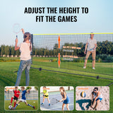 Outdoor Play Equipment: VEVOR 20ft Badminton Net Set Outdoor Portable Volleyball Pickleball Tennis Net