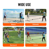 Outdoor Play Equipment: VEVOR 20ft Badminton Net Set Outdoor Portable Volleyball Pickleball Tennis Net