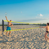 Tennis: VEVOR Badminton Net Set, Outdoor Backyard Beach Park Badminton Net, Portable Badminton Equipment Set, Adults Kids Badminton Net with Poles, Carrying Bag, 4 Iron Rackets, and 3 Nylon Shuttlecocks