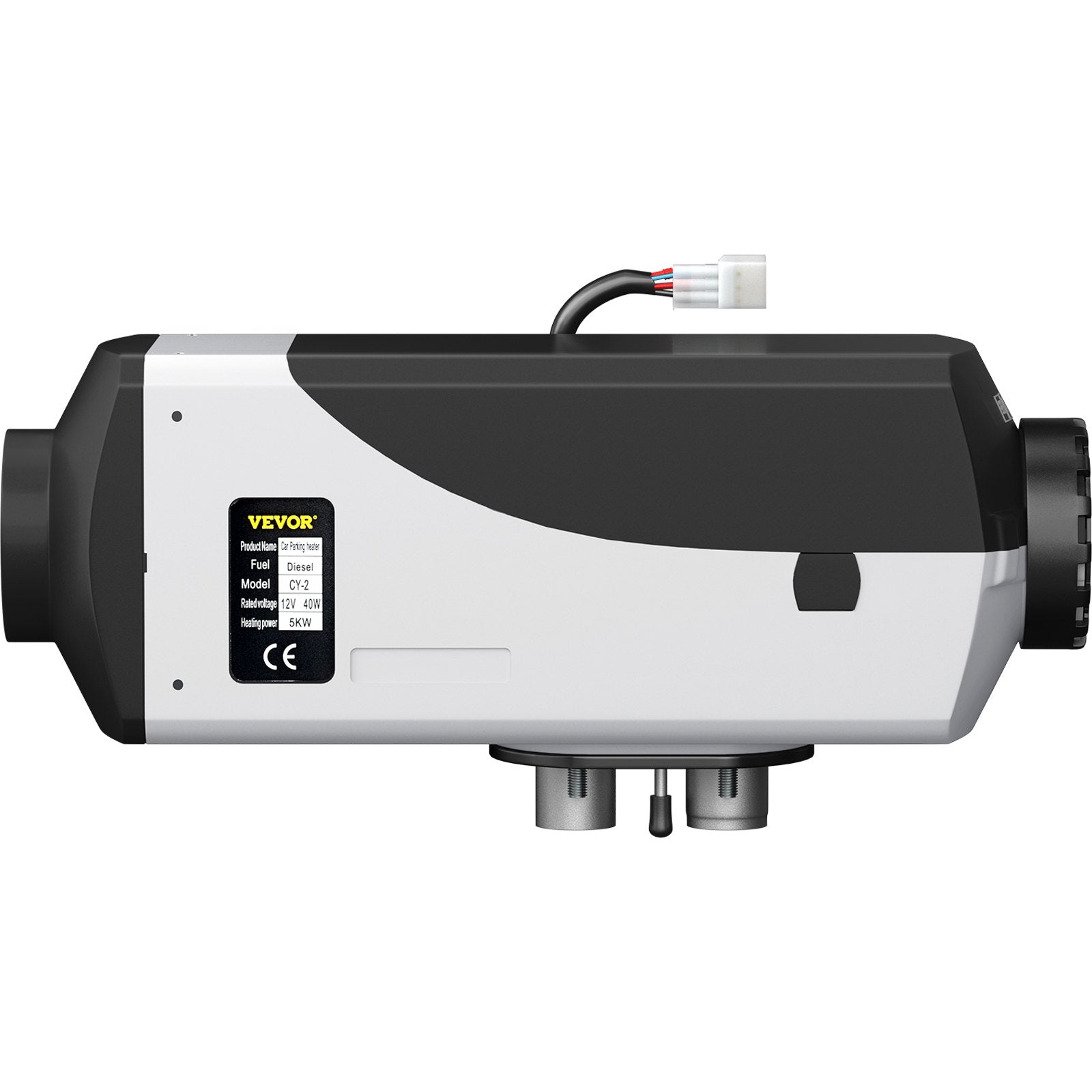 Fuel & Exhaust: VEVOR 5KW Diesel Air Heater 10L Tank Diesel Heater 12V Diesel Parking Heater Muffler with LCD Thermostat and Remote Control for RV Bus Trailer Motor-home and Boats