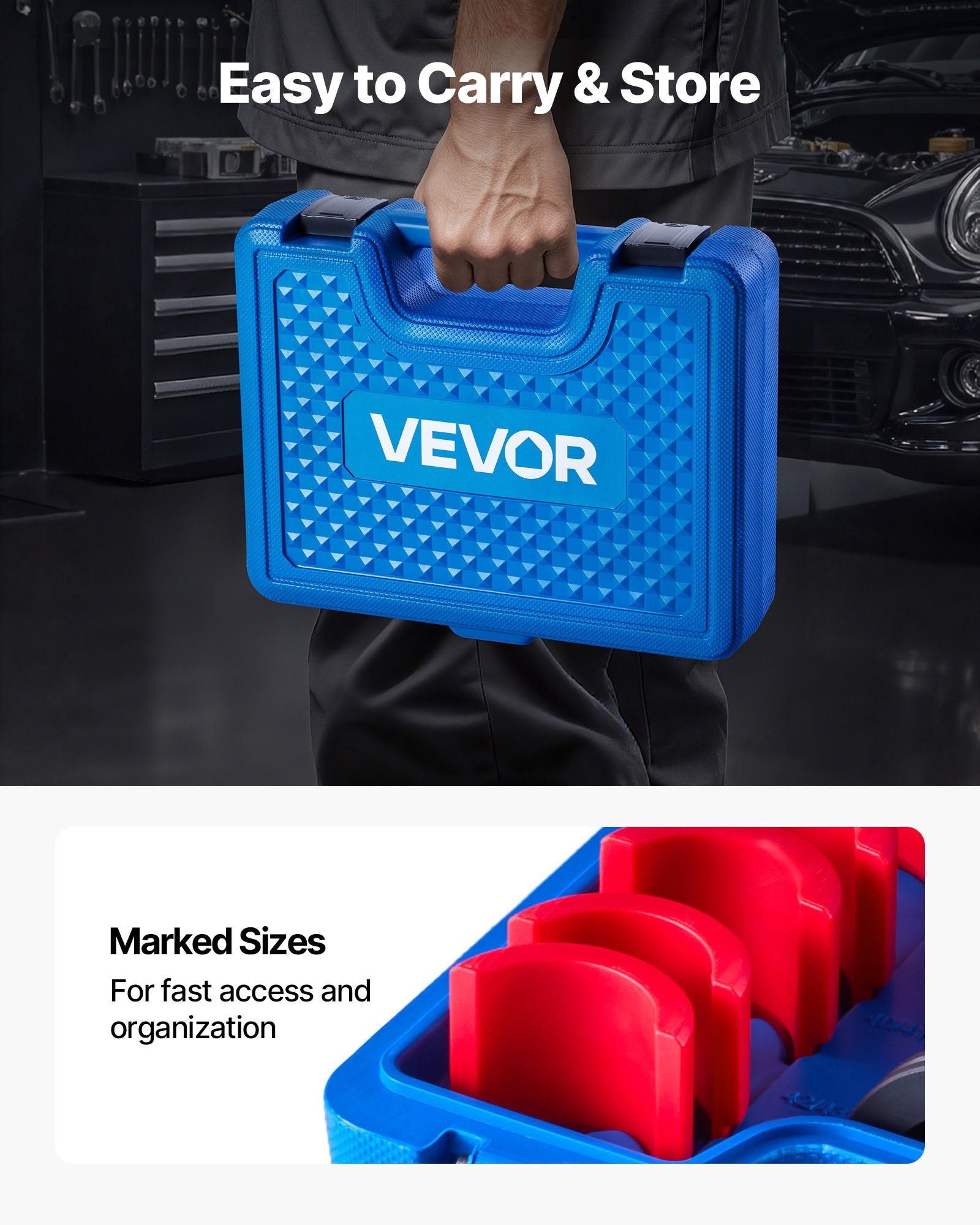 Work Benches: VEVOR Bearing Press Kit, 14 Pcs, Bearing Race and Seal Driver Set with Bushings and Adapters, Bushing Driver Tool Set, Heavy Duty Carbon Steel Seal Removal Installation Tool Kit with Storage Case