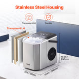 Fish Food: VEVOR Portable Countertop Ice Maker 26Lbs/24H Self-Cleaning with Scoop Basket