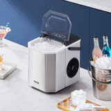 Fish Food: VEVOR Portable Countertop Ice Maker 26Lbs/24H Self-Cleaning with Scoop Basket