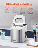 Fish Food: VEVOR Portable Countertop Ice Maker 33Lbs/24H Self-Cleaning with Scoop Basket