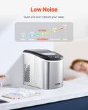 Fish Food: VEVOR Portable Countertop Ice Maker 33Lbs/24H Self-Cleaning with Scoop Basket