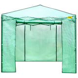 Canopies & Gazebos: VEVOR 12\'x 8\'x 8\' Pop-Up Greenhouse, Set Up in Minutes, Portable Greenhouse with Doors & Windows. High Strength PE Cover & Powder-Coated Steel Construction