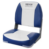 Boating Accessories: VEVOR Boat Seat, 480 mm Low Back Boat Seat, Folding Boat Chair with Thickened Sponge Padding and Hinge, Fold-Down Boat Captain Chair for Fishing Boat, Sightseeing Boat, Speedboat, Canoe, 1-Piece
