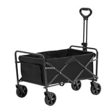 Spreaders & Wheelbarrows: VEVOR Collapsible Folding Wagon, 2 cu.ft Grass Wagon Cart with All-Terrain 5in Wheels, Heavy Duty Folding Wagon Cart 220 lbs Weight Capacity with Drink Holders, Sports Wagon for Camping, Shopping, Gar