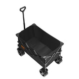 Cat Carriers & Crates: VEVOR Collapsible Folding Wagon, 220 L Beach Wagon Cart with All-Terrain Wheels, Heavy Duty Folding Wagon Cart Max 330 lbs with Drink Holders, Sports Wagon for Camping, Shopping, Garden