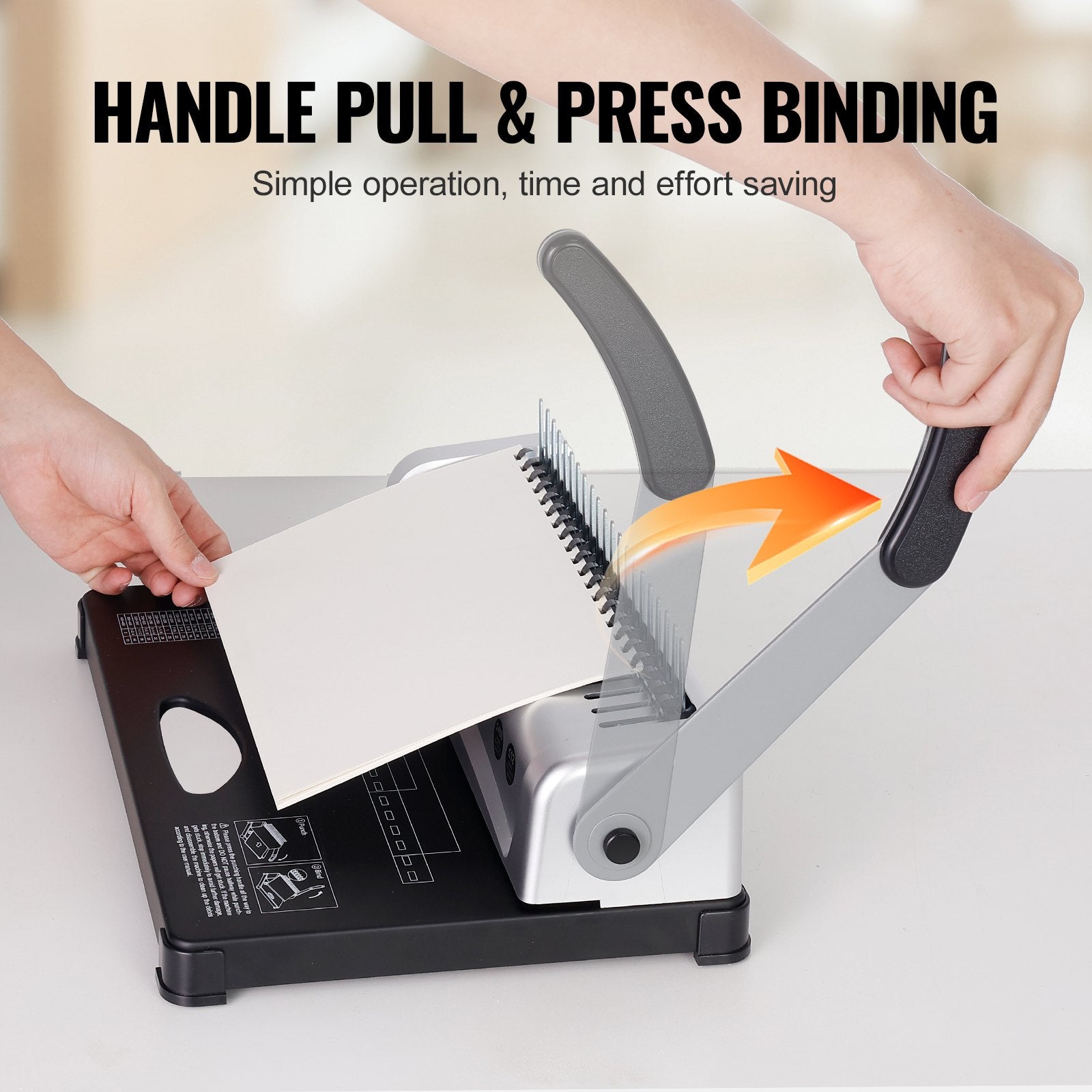 Hand Tools: VEVOR Binding Machine, Comb Binding Machine 21-Holes Binding 450 Sheets, Book Binder Machine with 100 PCS 3/8'' Comb Binding Spines, for Letter Size, A4, A5