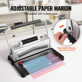 Hand Tools: VEVOR Coil Spiral Binding Machine, Manual Book Maker with Electric Binding, 46-Holes Binding 500 Sheets Punch Binder, with 100pcs 5/16'' Coil Binding Spines, for Letter Size, A4, A5