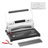 Hand Tools: VEVOR Coil Spiral Binding Machine, Manual Book Maker with Electric Binding, 46-Holes Binding 500 Sheets Punch Binder, with 100pcs 5/16'' Coil Binding Spines, for Letter Size, A4, A5
