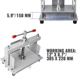 Speciality Appliances: VEVOR Manual Paper Press Machine, 12x8.6 inch for A4 Sized Papers Flatting Machine, 10cm Thickness Steel Frame Manual Flat Paper Press Machine, Papermaking Book Press