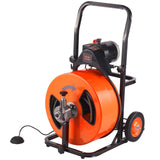 Farm Equipment: VEVOR Drain Cleaner Machine Electric Drain Auger 100 FT x 3/4In Auto Feed