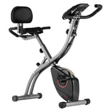 Exercise Bikes: VEVOR Folding Exercise Bike, Foldable Fitness Stationary Bike, Adjustable Magnetic Resistance Stationary Bike, Upright Indoor Cycling Bike for Home Gym Workout, Comfortable Seat Cushion, LCD Monitor
