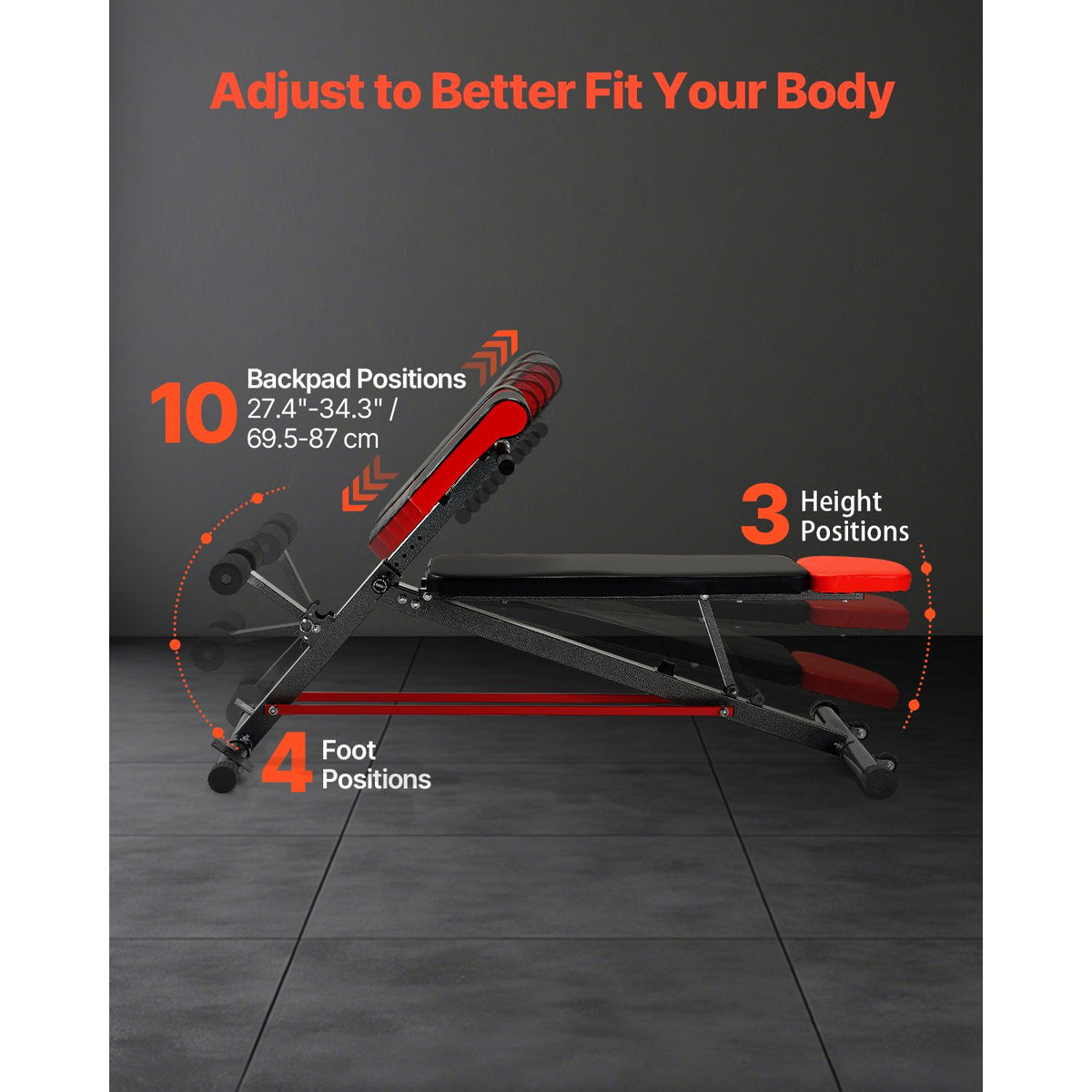Multi-Functional Weight Bench for Full Body Workout, Roman Chair Hyperextension Bench, 660 lbs Adjustable Extension Equipment for Back Arm Core Ab Workout, Sit Up Exercise Machine for Home Gym