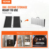 Mobility & Accessibility: VEVOR Portable Wheelchair Ramp 2FT, Non-Slip Aluminum Folding Handicap Ramp, Door Threshold Ramps for Wheelchair for Home,Wheel Chair Ramp Steps, Cars, Scooter, Cart, Curbs, Stairs