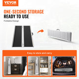 Mobility & Accessibility: VEVOR Portable Wheelchair Ramp, 183 cm 363 kg Capacity, Non-Slip Aluminum Folding Threshold Ramp, Foldable Mobility Scooter Ramp Wheel Chair Ramp, Handicap Ramp for Home Steps, Stairs, Doorways, Curbs