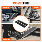 Mobility & Accessibility: VEVOR Portable Wheelchair Ramp, 183 cm 363 kg Capacity, Non-Slip Aluminum Folding Threshold Ramp, Foldable Mobility Scooter Ramp Wheel Chair Ramp, Handicap Ramp for Home Steps, Stairs, Doorways, Curbs