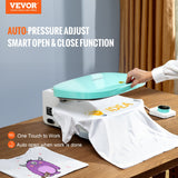 Men's Tops & T-shirts: VEVOR Auto Heat Press 12x15in Professional Heat Transfer Autopress DIY T-shirts