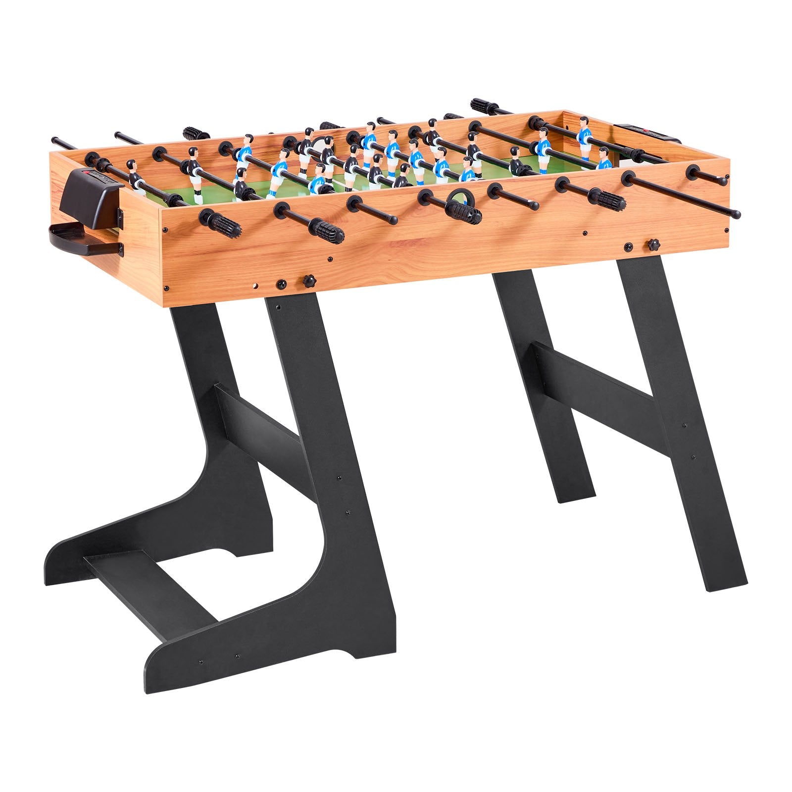 Basketball & Basketball Accessories: VEVOR Folding Foosball Table, 106 cm Standard Size Table, Indoor Full Size Foosball Tables for Home, Family, and Game Room, Durable Soccer Set, Includes 2 Balls