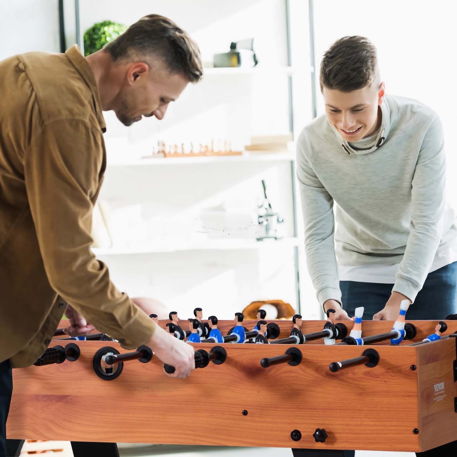 Basketball & Basketball Accessories: VEVOR Folding Foosball Table, 106 cm Standard Size Table, Indoor Full Size Foosball Tables for Home, Family, and Game Room, Durable Soccer Set, Includes 2 Balls