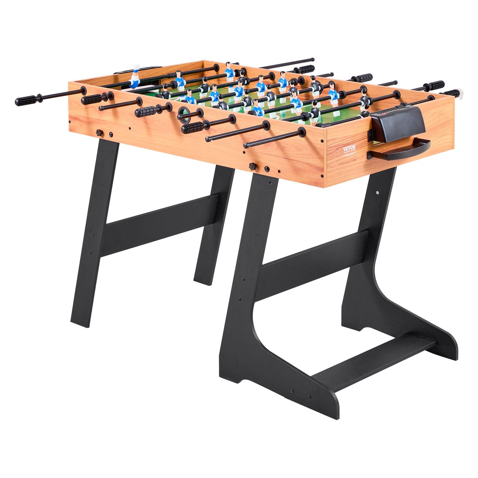 Basketball & Basketball Accessories: VEVOR Folding Foosball Table, 106 cm Standard Size Table, Indoor Full Size Foosball Tables for Home, Family, and Game Room, Durable Soccer Set, Includes 2 Balls