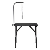 Dog Grooming Supplies: VEVOR Pet Grooming Table Arm with Clamp, 808 x 460 mm Dog Grooming Station, Foldable Pets Grooming Stand for Medium and Small Dogs, Free No Sit Haunch Holder with Grooming Loop, Bearing 99.8kg