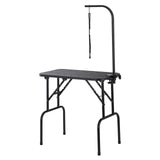 Dog Grooming Supplies: VEVOR Pet Grooming Table Arm with Clamp, 808 x 460 mm Dog Grooming Station, Foldable Pets Grooming Stand for Medium and Small Dogs, Free No Sit Haunch Holder with Grooming Loop, Bearing 99.8kg