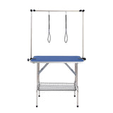 Dog Grooming Supplies: VEVOR Pet Grooming Table Two Arms with Clamp, 915 x 610mm Dog Grooming Station, Foldable Pets Grooming Stand for Medium and Small Dogs, Free Two No Sit Haunch Holder with Grooming Loop, Bearing 150kg