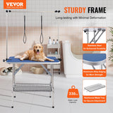Dog Grooming Supplies: VEVOR Pet Grooming Table Two Arms with Clamp, 915 x 610mm Dog Grooming Station, Foldable Pets Grooming Stand for Medium and Small Dogs, Free Two No Sit Haunch Holder with Grooming Loop, Bearing 150kg