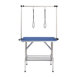 Dog Grooming Supplies: VEVOR Pet Grooming Table Two Arms with Clamp, 915 x 610mm Dog Grooming Station, Foldable Pets Grooming Stand for Medium and Small Dogs, Free Two No Sit Haunch Holder with Grooming Loop, Bearing 150kg